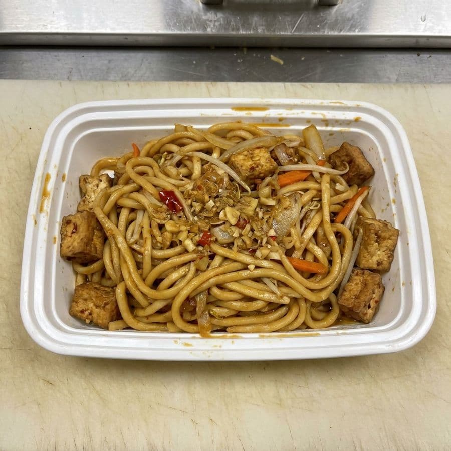 Stir Fried Lemongrass Tofu Shanghai Noodles