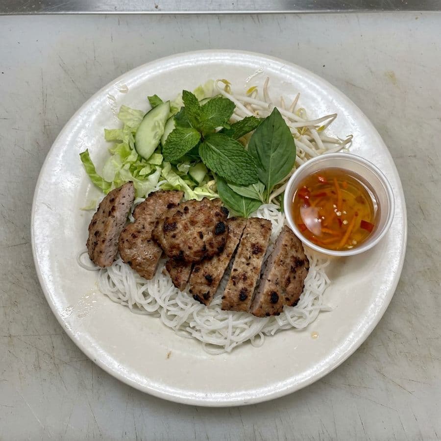 Grilled Pork Patty (Nem) Vermicelli Bowl
