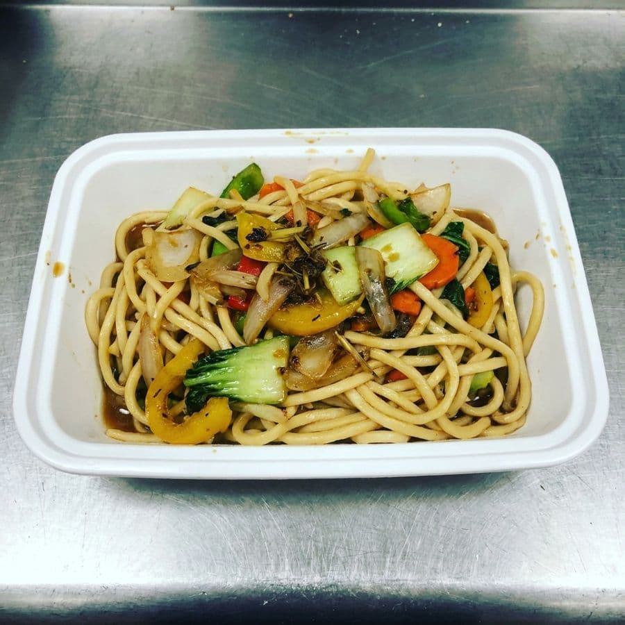 Stir Fried Lemongrass Vegetables Shanghai Noodles